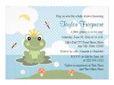 Frog themed Baby Shower Invitations Frog Prince Baby Shower theme Invitations Thank You Cards
