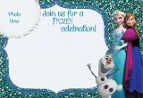 Frozen Birthday Invitation Blank Template Free Printable Frozen Movie Birthday Invitations Party