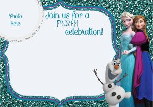 Frozen Birthday Invitation Blank Template Free Printable Frozen Movie Birthday Invitations Party