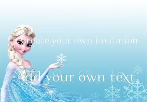 Frozen Birthday Invitation Template Frozen Invitation Template