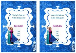Frozen Birthday Invitations Printable Free Frozen Birthday Invitations – Birthday Printable