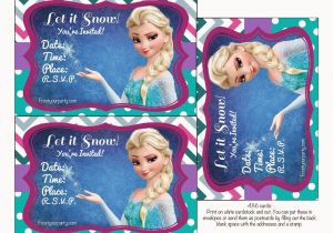 Frozen Birthday Invitations Printable Frozen Colored Free Printable Party Kit