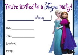 Frozen Birthday Party Invitations Printable 9 Best Images Of Frozen Birthday Invitations Printable