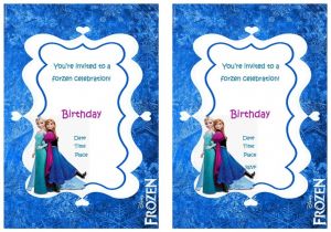 Frozen Birthday Party Invitations Printable Frozen Birthday Invitations Birthday Printable