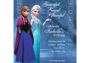 Frozen Customized Birthday Invitations Frozen Anna and Elsa Snowflake Birthday Invitation 4 25 Quot X