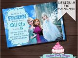 Frozen Customized Birthday Invitations Frozen Printable Invitation Custom Frozen Invitation for