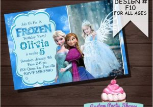 Frozen Customized Birthday Invitations Frozen Printable Invitation Custom Frozen Invitation for