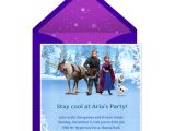 Frozen Electronic Birthday Invitation Electronic Party Invitations theruntime Com