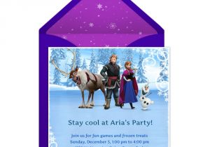 Frozen Electronic Birthday Invitation Electronic Party Invitations theruntime Com