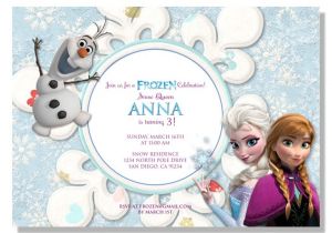 Frozen Electronic Birthday Invitation Frozen Birthday Invitations Digital File