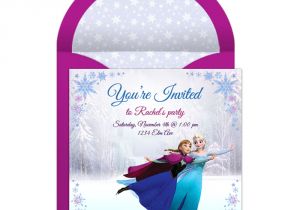 Frozen Electronic Birthday Invitation Frozen Online Party Invitation Disney Family