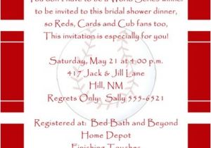 Fun Bridal Shower Invite Wording Baseball Bridal Couple Shower Invitation All Star Bride