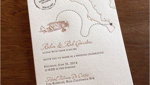 Fun Destination Wedding Invitations Fall 2014 Pantone Color Report Cognac Letterpress