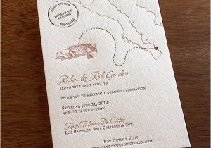 Fun Destination Wedding Invitations Fall 2014 Pantone Color Report Cognac Letterpress