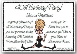 Funny 40th Birthday Party Invitation Wording Funny Birthday Party Invitation Wording