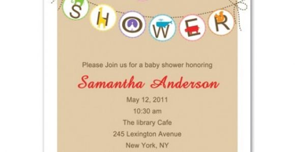 Funny Baby Shower Invite Messages Funny Trendy Animals Neutral Baby Shower Invitation Bs036