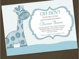 Funny Baby Shower Invite Template Funny Giraffe Baby Shower Invitation Wording Template