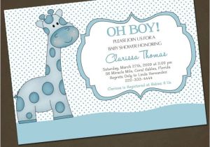 Funny Baby Shower Invite Template Funny Giraffe Baby Shower Invitation Wording Template