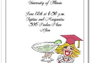 Funny College Graduation Party Invitation Wording Blonde Girl Margarita Graduation Party Party Invitations