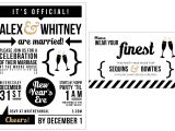 Funny New Years Party Invitation New Year 39 S Eve Wedding Bubbly Design Co