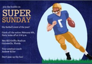Funny Super Bowl Party Invitation Wording Football Invitations for Tailgates Superbowls Birthdays