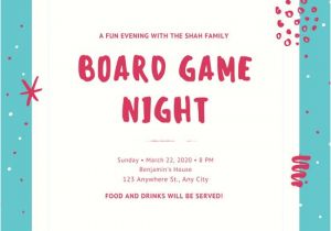 Game Night Party Invitation Template Customize 204 Game Night Invitation Templates Online Canva
