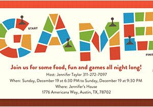 Game Night Party Invitation Template Free Game Night Invitations Evite