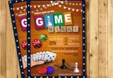 Game Night Party Invitation Template Game Night Invitation Game Party Invite Old School Games