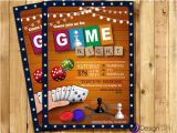 Game Night Party Invitation Template Game Night Invitation Game Party Invite Old School Games