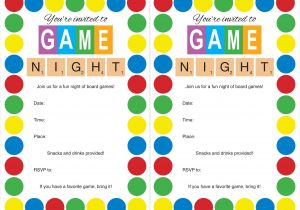 Game Night Party Invitation Template Host A Game Night Party Mom Loves Baking