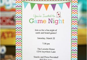 Game Night Party Invitations Game Night Party Ideas with Free Printables