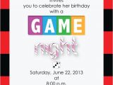 Game Night Party Invitations Printable Game Night Party Invitation by Designcaddie On Etsy