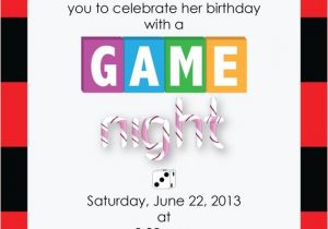 Game Night Party Invitations Printable Game Night Party Invitation by Designcaddie On Etsy