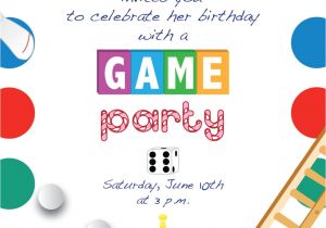 Game Night Party Invitations Printable Game Night Party Invitation