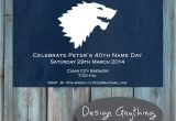 Game Of Thrones Birthday Invitation Items Similar to Printable Game Of Thrones Birthday Party