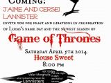 Game Of Thrones Birthday Party Invitations Game Of Thrones themed Party Invitation