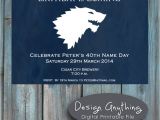 Game Of Thrones Birthday Party Invitations Items Similar to Printable Game Of Thrones Birthday Party