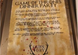 Game Of Thrones Dinner Party Invitation How to Distress Your Invite or Menu for A Game Of Thrones