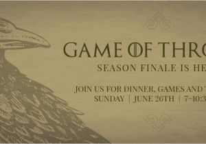 Game Of Thrones Party Invitation Free Printables for Your Game Of Thrones Watch Party