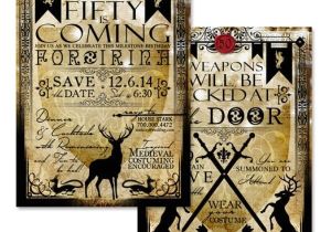 Game Of Thrones Party Invitation Game Of Thrones Birthday Invitation Party Ideas