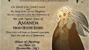 Game Of Thrones Party Invitation Game Of Thrones Party
