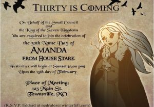Game Of Thrones Party Invitation Game Of Thrones Party