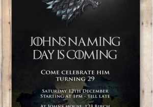 Game Of Thrones Party Invitation Template Katy Lilley On Etsy