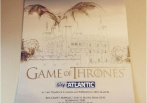 Game Of Thrones Premiere Party Invitation 32 Things We Learned when We Were Invited to the Game Of