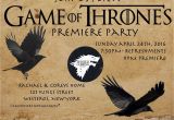 Game Of Thrones Premiere Party Invitation Game Of Thrones Premiere Party Invitation Inspiration I