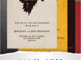Game Of Thrones Wedding Invitation Template Items Similar to Printable Game Of Thrones Wedding