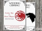 Game Of Thrones Wedding Invitations Geeky Wedding Ideas 50 Greatest Handmade Ideas Ever