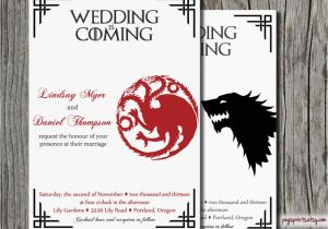 Game Of Thrones Wedding Invitations Geeky Wedding Ideas 50 Greatest Handmade Ideas Ever