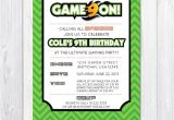 Game On Party Invitations 126 Best Images About Video Game Party Ideas Game Truck