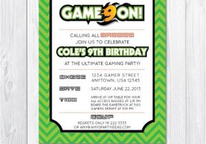 Game On Party Invitations 126 Best Images About Video Game Party Ideas Game Truck